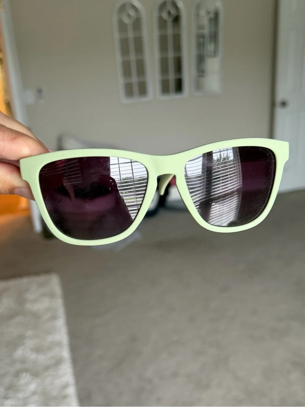 Mint Green Women's Sunglasses with Dark Lenses